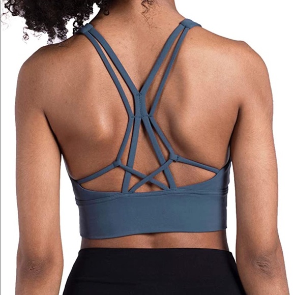 Padded Yoga Sports Bra Tank Top - Picture 3 of 6